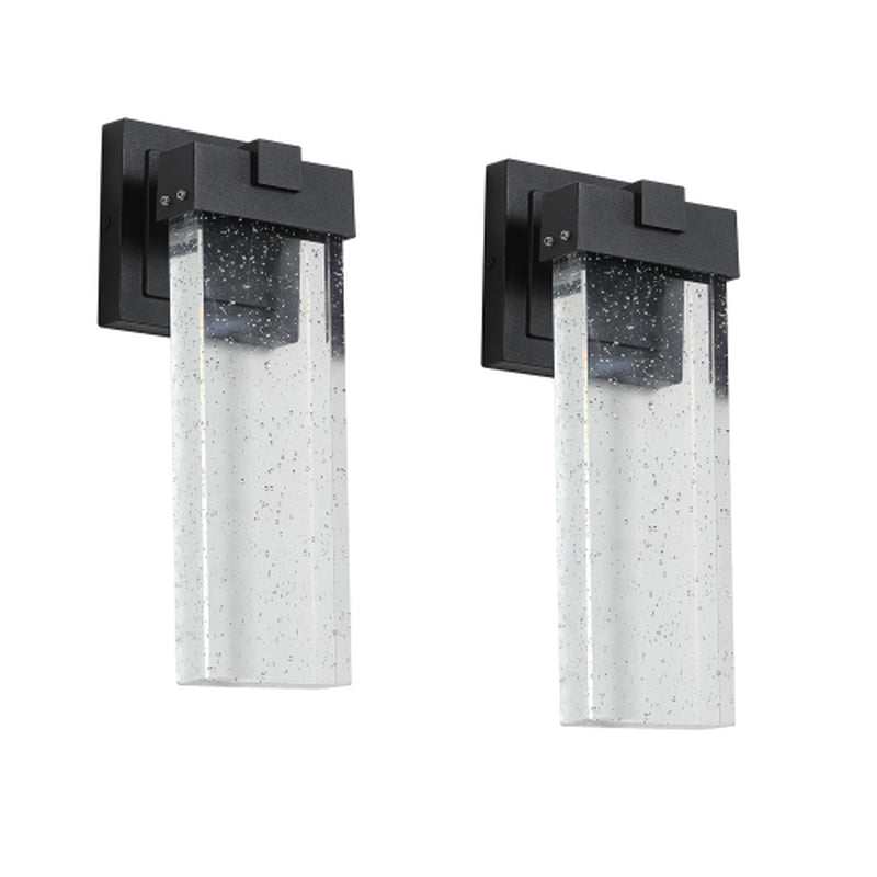 Outdoor Waterproof Transparent LED Crystal Wall Light Supports Many Types of Bulb-2 Packs Unavailable Platforms- Temu