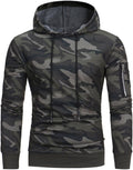 Mens Camouflage Jacket Long Sleeve Hoodie Hooded Sweatshirt Tops Coat Outwear