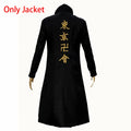 Anime Tokyo Manjiro Sano Cosplay Costume Wig Tokyo Manji Gang President Llaveros Embroidery Jacket Halloween Party